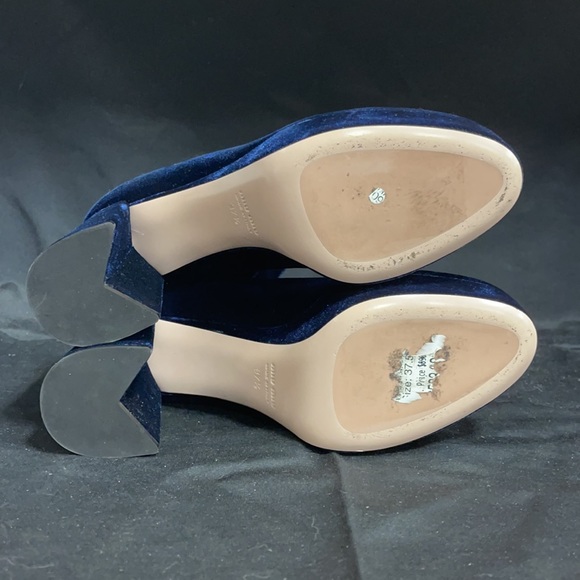 Miu Miu Blue Platform Ankle Boots Size 37.5 - Picture 6 of 7